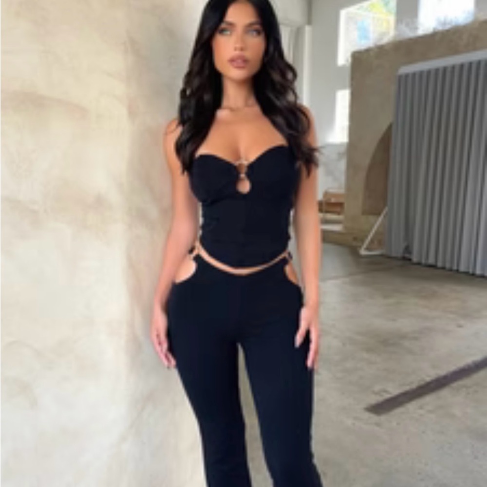 KENDALL PANTS AND TOP  BLACK - OUTCAST EXCLUSIVES